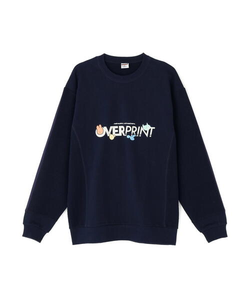 over print｜オーバープリント（メンズ）のスウェット（ブルー