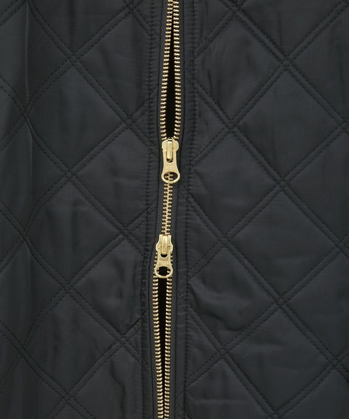 earth music&ecology（アースミュージックアンドエコロジー）の「【2025AW】キルティングバルーンコート（ブルゾン・レディース・アイボリー/ブラック・FREE）」の12枚目の写真