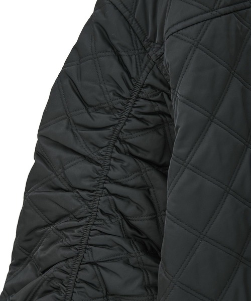 earth music&ecology（アースミュージックアンドエコロジー）の「【2025AW】キルティングバルーンコート（ブルゾン・レディース・アイボリー/ブラック・FREE）」の13枚目の写真