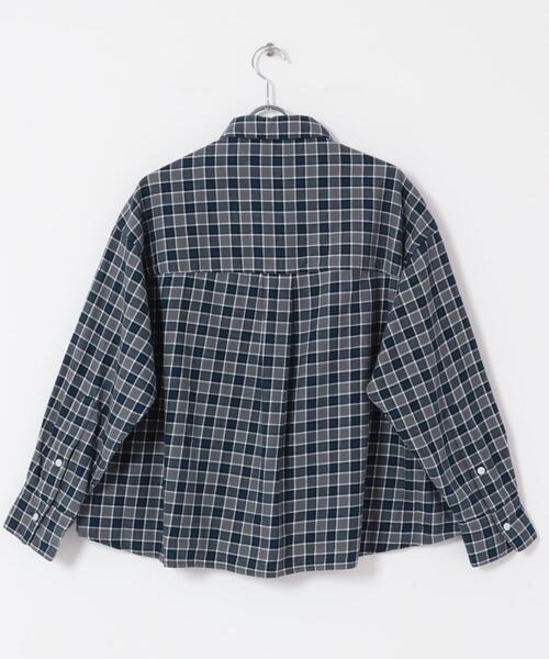 FORK&SPOON（フォークアンドスプーン）の「FORK&SPOON　ネルチェックシャツ（シャツ/ブラウス・レディース・アイボリー/ネイビー/ブラウン・1）」の14枚目の写真