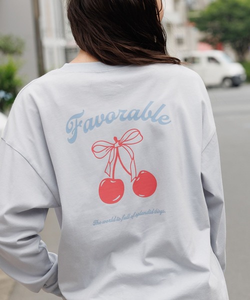 GLOBAL WORK（グローバルワーク）の「ヘビロッTEEプリント長袖T/579698（Tシャツ/カットソー・キッズ・ホワイト/ライトグレー/ブラック/サックスブルー/ブルー系その他・130cm/140cm/150cm/160cm）」の5枚目の写真