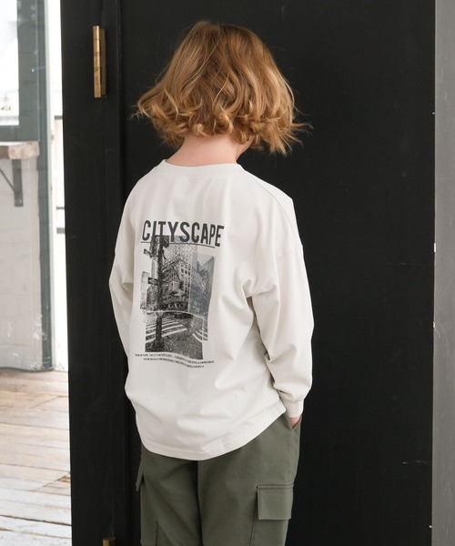 GLOBAL WORK（グローバルワーク）の「ヘビロッTEEプリント長袖T/579698（Tシャツ/カットソー・キッズ・ホワイト/ライトグレー/ブラック/サックスブルー/ブルー系その他・130cm/140cm/150cm/160cm）」の10枚目の写真