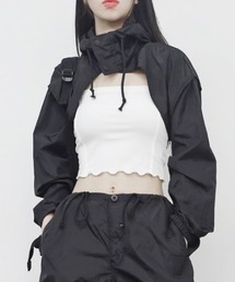Vipoa（ヴィポア）の「NYLON LOOSE CROP JACKET（ブルゾン）」