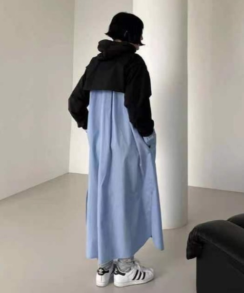Vipoa(ヴィポア)の「NYLON LOOSE CROP JACKET(ブルゾン・レディース・ブラック/ホワイト/グリーン系その他・FREE)」の14枚目の写真