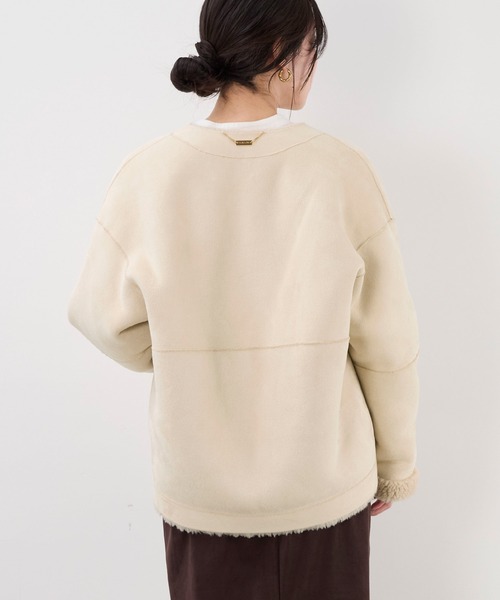 リバーシブルVネックボアコート（その他アウター）｜MICA&DEAL（マイカ