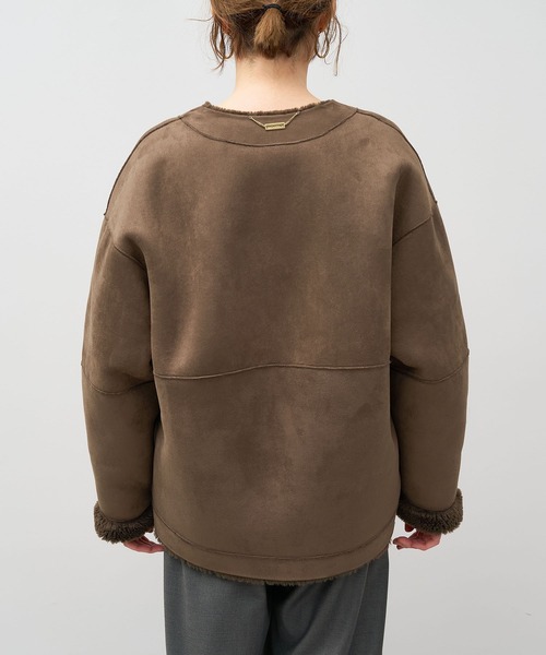 リバーシブルVネックボアコート（その他アウター）｜MICA&DEAL（マイカ