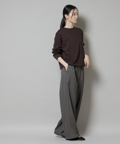 ORCIVAL（オーシバル）の「ORCIVAL/CREW NECK L/S P.O.（Tシャツ/カットソー・レディース・その他1/その他2/グレイッシュベージュ/ブラウン・FREE）」の6枚目の写真