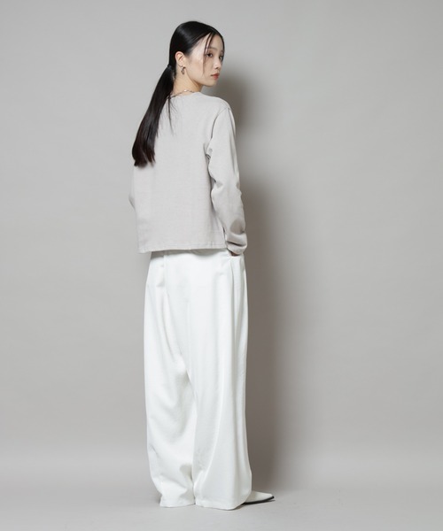 ORCIVAL（オーシバル）の「ORCIVAL/CREW NECK L/S P.O.（Tシャツ/カットソー・レディース・その他1/その他2/グレイッシュベージュ/ブラウン・FREE）」の12枚目の写真