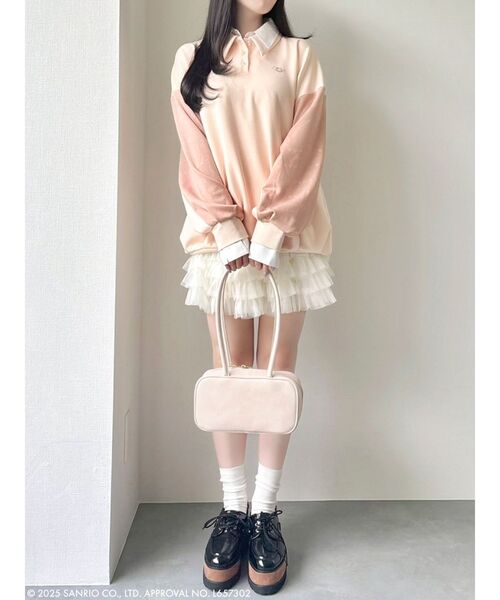 dazzlin(ダズリン)の「【RED BOUQUET × dazzlin】 レイヤードライクスウェット(サナー)(スウェット・レディース・オレンジ・FREE)」の10枚目の写真