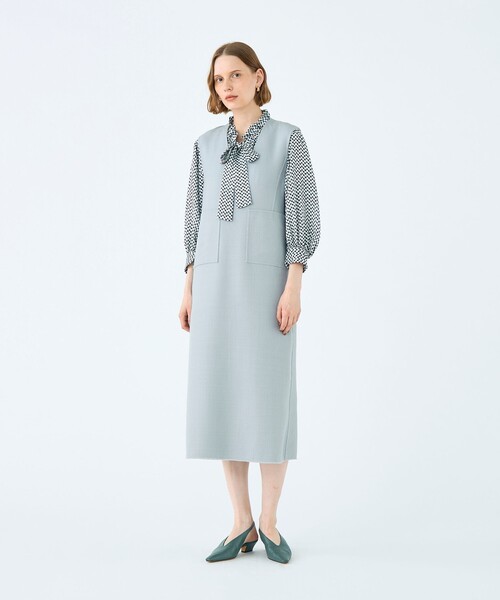 BALLSEY(ボールジィ)の「メテオールリバー リバーシブルサックワンピース(ワンピース・レディース・ライトグレー/ブラック・36)」の13枚目の写真