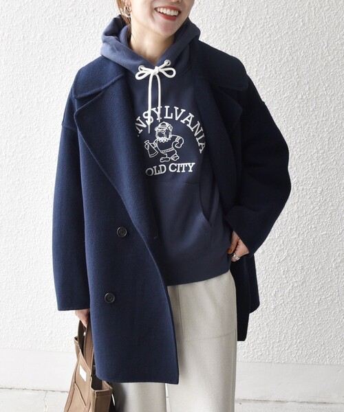 ★新品未使用タグ付き★ シップスエニィ コート ジャケット ミドルコート 36 シップス エニィ SHIPS any 《予約》SHIPS any: ウール ミックス