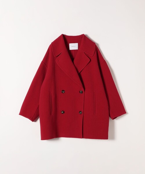 SHIPS any: リバー ダブル テーラード ミドル コクーン コート