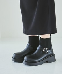 LAKOLE | ニットコンビベルトブーツ / 581022(ブーツ)