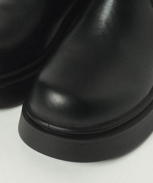 LAKOLE(ラコレ)の「ニットコンビベルトブーツ / 581022(ブーツ・レディース・ブラウン/ブラック・MEDIUM/LARGE)」の6枚目の写真
