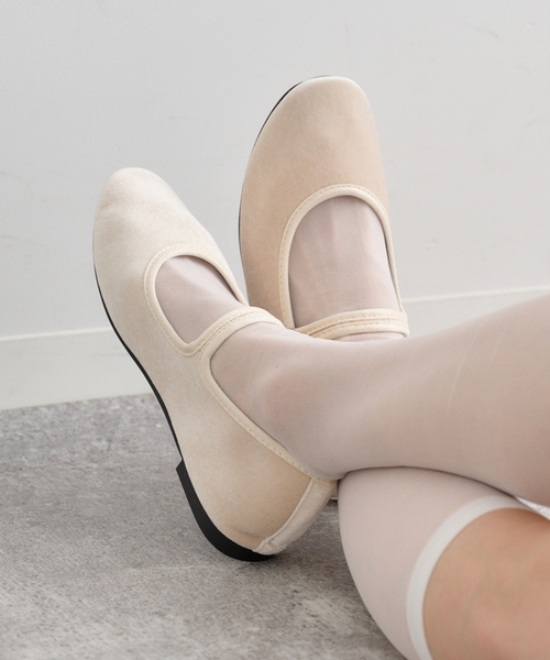 U by SPICK&SPAN(ユーバイスピックアンドスパン)の「Rockfish Weatherwear/ロックフィッシュウェザーウェア BELLA QLTD M.JANE(バレエシューズ・レディース・ベージュ/ブラック・24.5cm/24cm/23.5cm)」の9枚目の写真