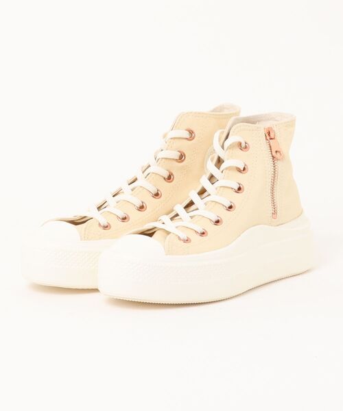 CONVERSE(コンバース)の「CONVERSE コンバース AS LIGHT PLTS II Z HI オールスター ライト PLTS Ⅱ Z HI 31315982 CREAM(スニーカー・レディース・ホワイト・4/5/7/6h/4h/5h/3h)」の1枚目の写真