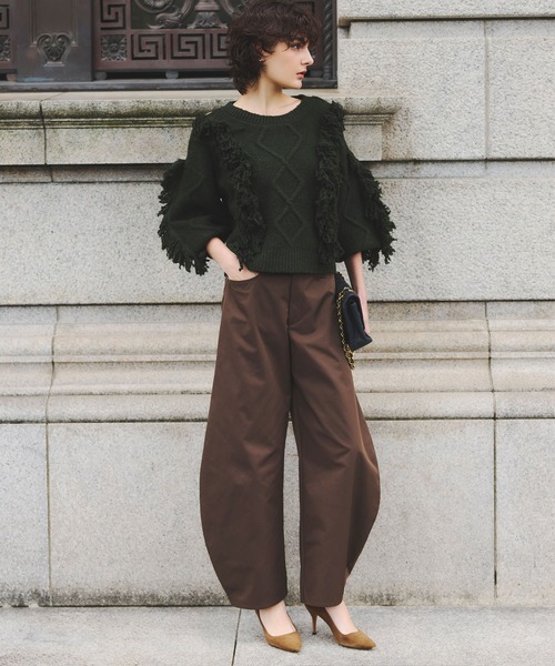 ARVELLIA(アルベリア)の「COCOON SILHOUETTE PANTS(その他パンツ・レディース・チャコールグレー/ブラウン/ベージュ/カーキ/ブラック・M/L/XL)」の20枚目の写真