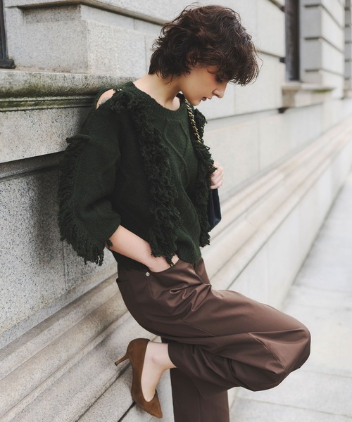 ARVELLIA(アルベリア)の「COCOON SILHOUETTE PANTS(その他パンツ・レディース・チャコールグレー/ブラウン/ベージュ/カーキ/ブラック・M/L/XL)」の21枚目の写真
