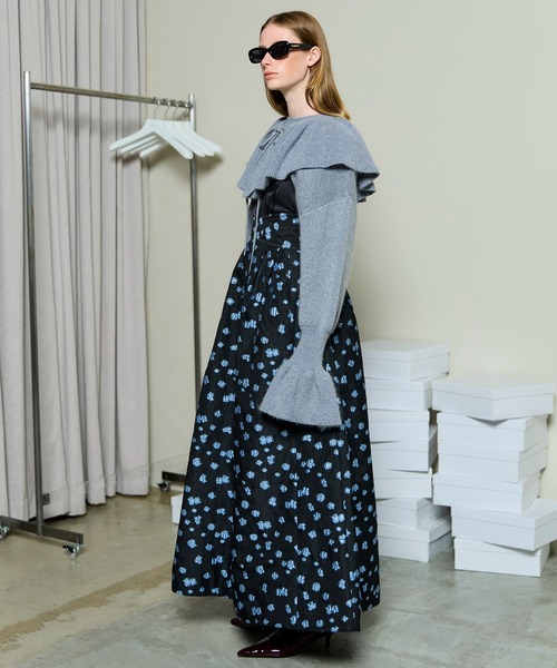 MAISON SPECIAL（メゾンスペシャル）の「2way Jacquard Dress / 2WAYジャガードワンピース（ワンピース・レディース・ブラック/ブルー・38/36）」の7枚目の写真