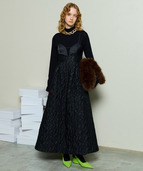 MAISON SPECIAL 2Way ジャガード トップス MAISON SPECIAL(メゾンスペシャル)｜Flower Jacquard 2way Puff Sleeve