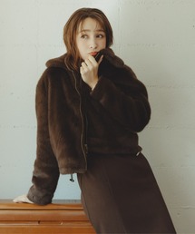 31 Sons de mode（トランテアン　ソン　ドゥ　モード）の「2025秋冬新作 フェイクファーショートブルゾン（ブルゾン）」