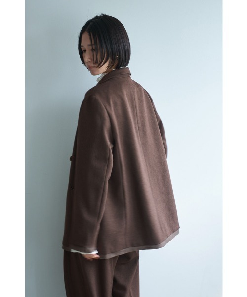 marjour(マージュール)の「OVER BROWN DOUBLE JACKET(テーラードジャケット・レディース・ブラウン・M)」の21枚目の写真