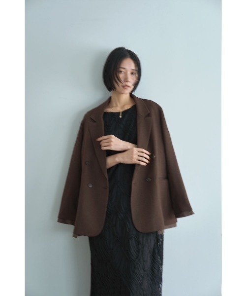 marjour(マージュール)の「OVER BROWN DOUBLE JACKET(テーラードジャケット・レディース・ブラウン・M)」の16枚目の写真