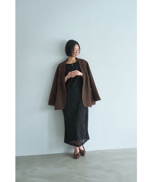 marjour(マージュール)の「OVER BROWN DOUBLE JACKET(テーラードジャケット・レディース・ブラウン・M)」の15枚目の写真