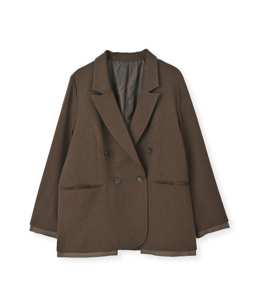 marjour(マージュール)の「OVER BROWN DOUBLE JACKET(テーラードジャケット・レディース・ブラウン・M)」の11枚目の写真
