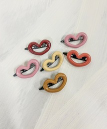 SOROTTO(ソロット)の6個入りハート形キッズホローヘアクリップ(バレッタ/ヘアクリップ)