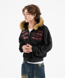 FTW（エフティダブリュー）の「FRONT LOGO ZIP UP FUR HOODIE（パーカー）」
