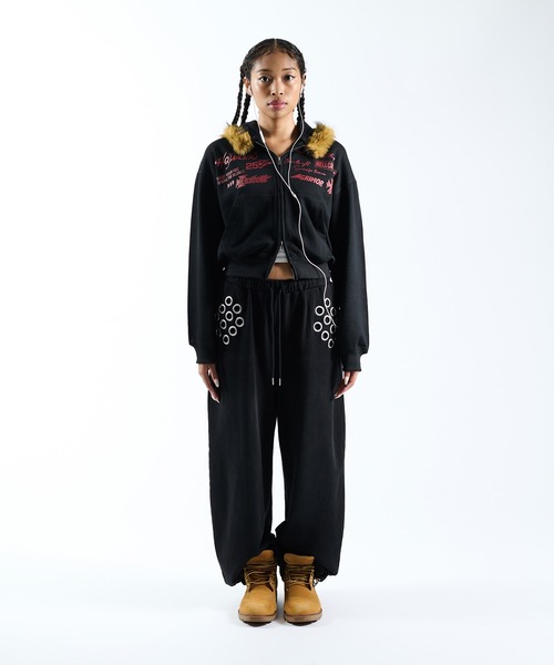 セール】FRONT LOGO ZIP UP FUR HOODIE（パーカー）｜FTW（エフティ