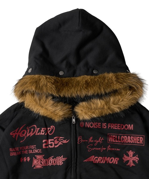 セール】FRONT LOGO ZIP UP FUR HOODIE（パーカー）｜FTW（エフティ