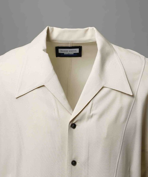 UNISEX》Radial Darts Prime-Over Open Collar Shirt/ラディアルダーツ