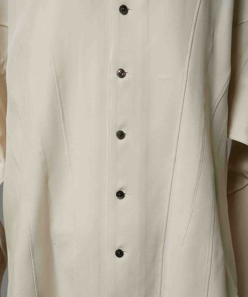 UNISEX》Radial Darts Prime-Over Open Collar Shirt/ラディアルダーツ