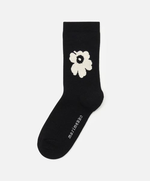 marimekko(マリメッコ)の「【kioski】 Pirtti Unikko / Socks(ソックス/靴下・レディース・ブラック・34/37/40)」の2枚目の写真