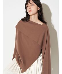 ELENDEEK | アシンメトリーラッフルニット(ニット/セーター)