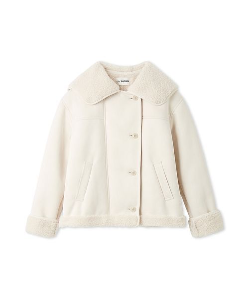 LILY BROWN ビックカラーボアジャケット ビックカラーボアジャケット(ジャケット)｜アウター｜LILY BROWN