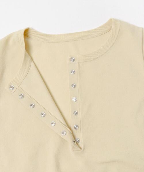 SENSE OF PLACE by URBAN RESEARCH（センスオブプレイスバイアーバンリサーチ）の「ヘンリーネックレイヤードセーター（ニット/セーター・レディース・ベージュ/ブラウン/アイボリー/ブラック・ONE）」の16枚目の写真