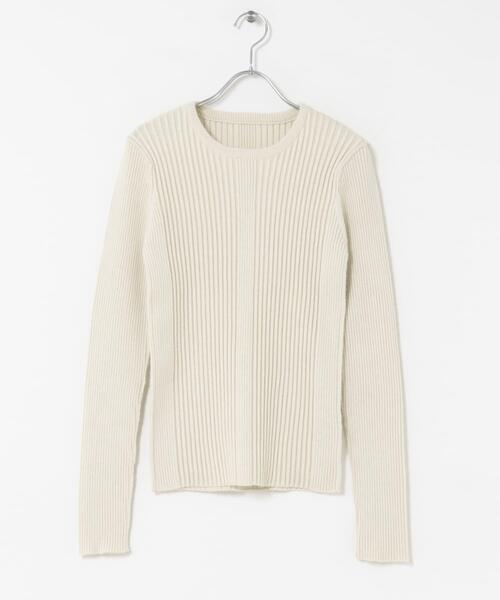 KBF（ケイビーエフ）の「illi　ランダムRIBクルーネックニット（ニット/セーター・レディース・ブルー系その他/レッド系その他/グレー系その他/ホワイト系その他・ONE）」の16枚目の写真