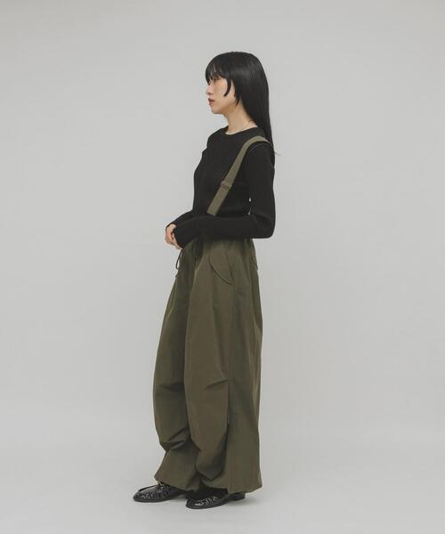 KBF（ケイビーエフ）の「illi　ランダムRIBクルーネックニット（ニット/セーター・レディース・ブルー系その他/レッド系その他/グレー系その他/ホワイト系その他・ONE）」の6枚目の写真