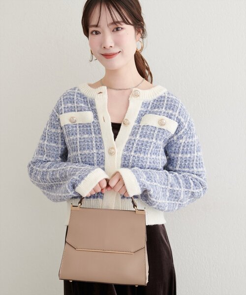 natural couture（ナチュラルクチュール）の「【WEB限定】ツイード風