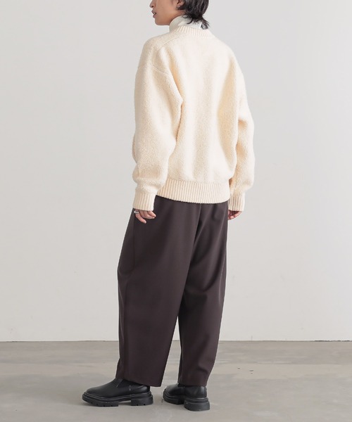 for/c(フォーシー)の「ボアジャケット【サスティナブル】(ブルゾン・レディース・アイボリー/チャコール・L/M)」の19枚目の写真