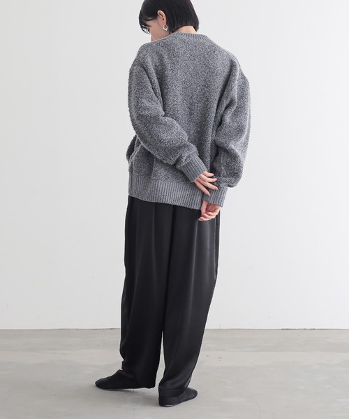 for/c(フォーシー)の「ボアジャケット【サスティナブル】(ブルゾン・レディース・アイボリー/チャコール・L/M)」の11枚目の写真
