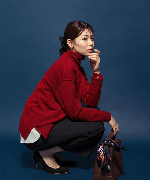 アーバンリサーチ ロッソ（URBAN RESEARCH ROSSO）/F by ROSSO　ウォッシャブル抗ピルタートルニット セール】F by ROSSO ウォッシャブル抗ピルタートルニット（ニット