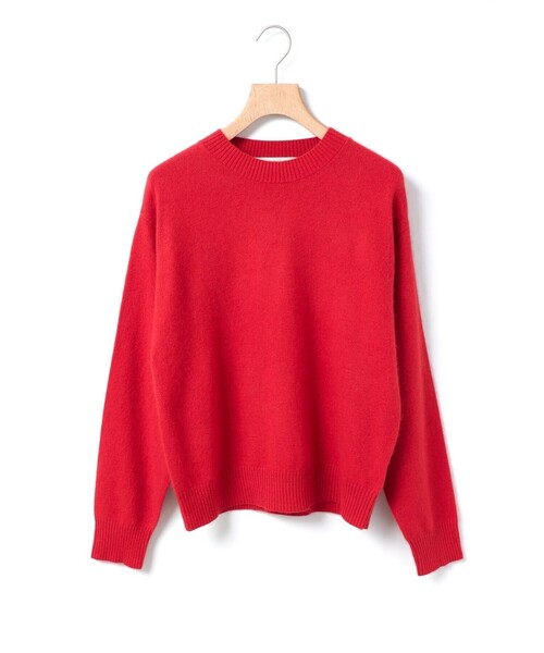 MidiUmi（ミディウミ）の「MidiUmi ラクーンニットプルオーバー（ニット/セーター・レディース・レッド/ブラック/ライトブルー/チャコールグレー/ベージュ・FREE）」の5枚目の写真