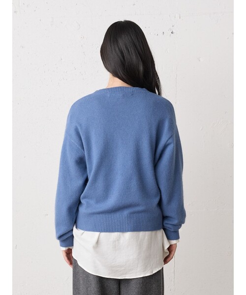 MidiUmi（ミディウミ）の「MidiUmi ラクーンニットプルオーバー（ニット/セーター・レディース・レッド/ブラック/ライトブルー/チャコールグレー/ベージュ・FREE）」の14枚目の写真