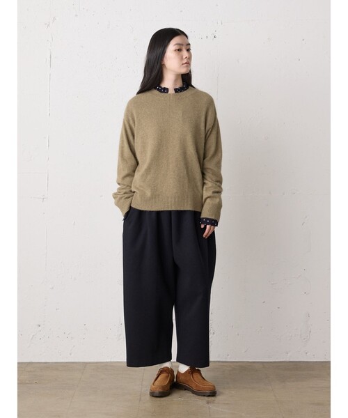 MidiUmi（ミディウミ）の「MidiUmi ラクーンニットプルオーバー（ニット/セーター・レディース・レッド/ブラック/ライトブルー/チャコールグレー/ベージュ・FREE）」の19枚目の写真