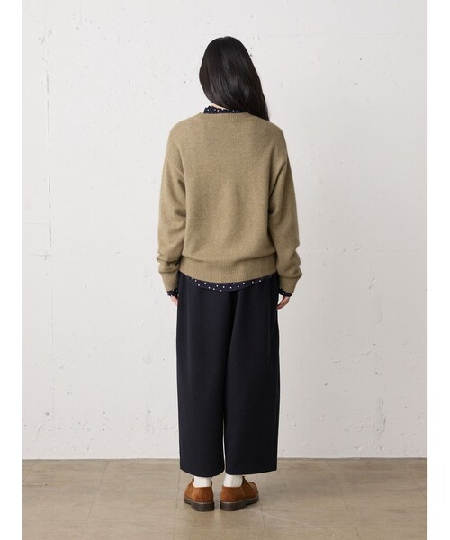 MidiUmi（ミディウミ）の「MidiUmi ラクーンニットプルオーバー（ニット/セーター・レディース・レッド/ブラック/ライトブルー/チャコールグレー/ベージュ・FREE）」の21枚目の写真