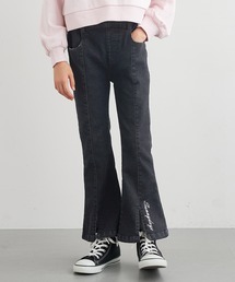 coca（coca） | キッズ　デニム刺繍フレアパンツ(デニムパンツ)